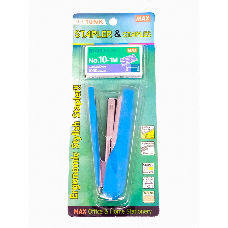 

Max Stapler Hd - 10 Nk Sky Blue + Staples