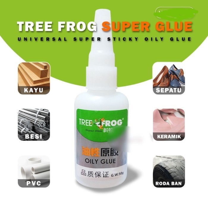 TREE FROG LEM SETAN SUPER GLUE SERBAGUNA KUAT CAIRAN PEREKAT LEM KOREA
