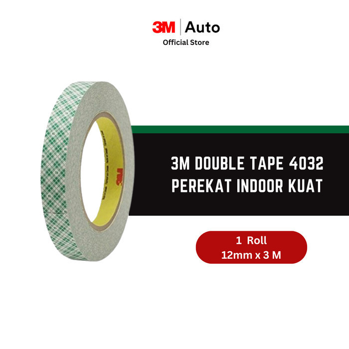 3M SCOTCH DOUBLE TAPE 4032 MOUNTING TAPE URETHANE FOAM TAPE 12MM X 3M