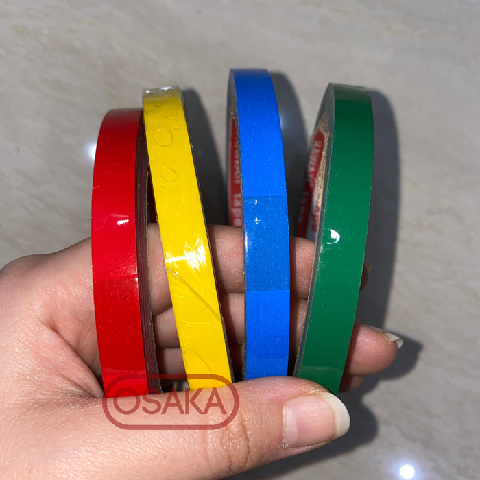 

ISOLASI / SELOTIP BUAH MERAH KUNING BIRU HIJAU HAWAII 9MM NOT NACHI