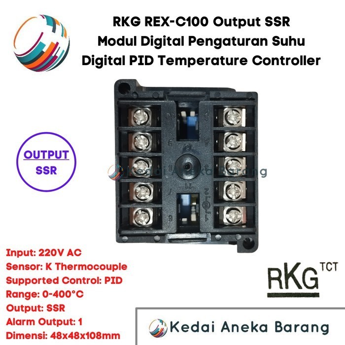 Pid Rex C100 Rex-C100 Temperatur Temperature Controller Output Ssr