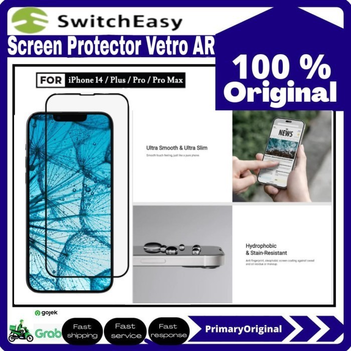 Tempered Glass iPhone 14 PRO MAX 14 Pro Switcheasy Vetro AR
