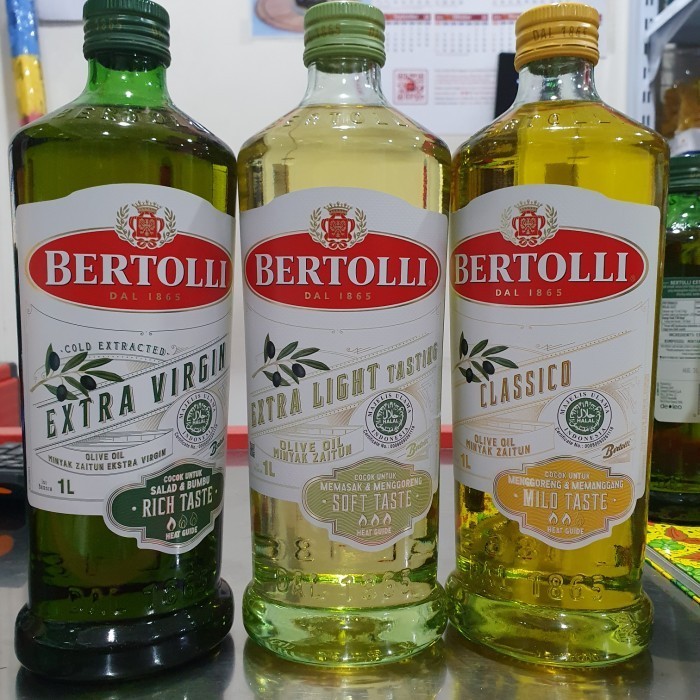 

Bertolli Olive Oil 1L / Minyak Zaitun Classic, Extralight, Extravirgin