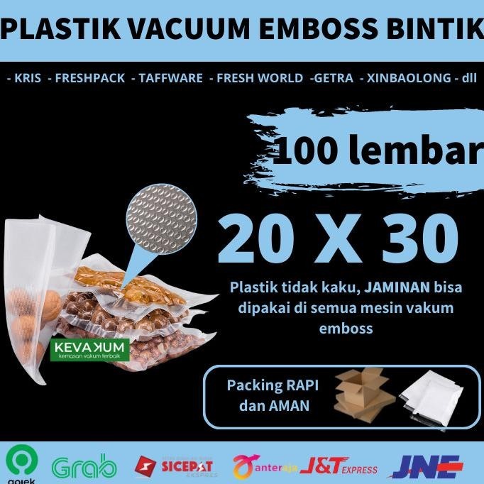 Plastik Vacum Emboss 20x30 Plastic Bag Vacuum Sealer Emboss