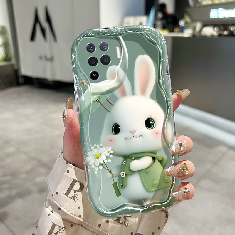 Casing Hp Untuk OPPO A94 F19 Pro Reno 5F Reno 5 Lite Reno5 F Reno5 Lite Case Casing HP pola kelinci 