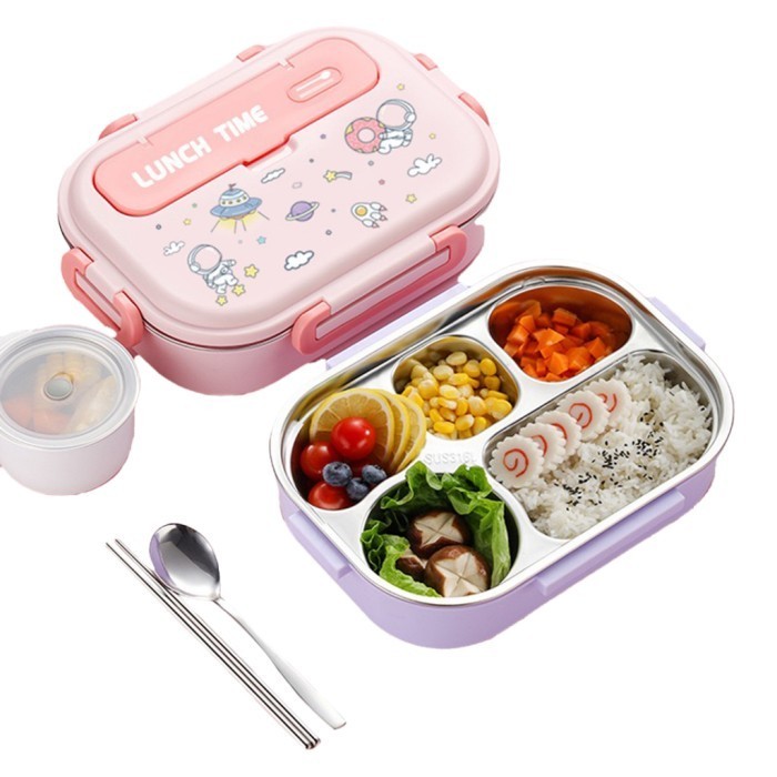 LUNCH BOX STAINLESS STEEL / KOTAK MAKAN ANAK-ANAK