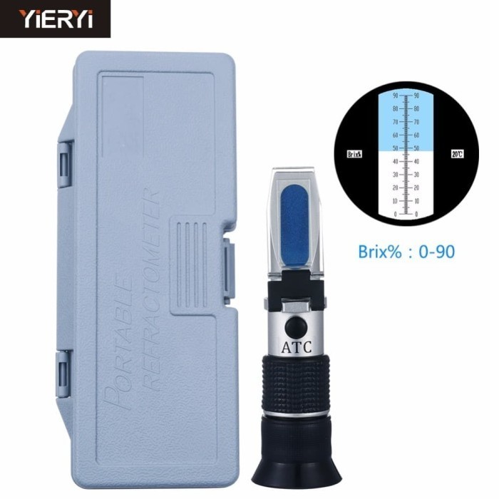 

Refractometer Brix 0-90 Gula Sirup Juice Madu Jus Refraktometer 0-90%