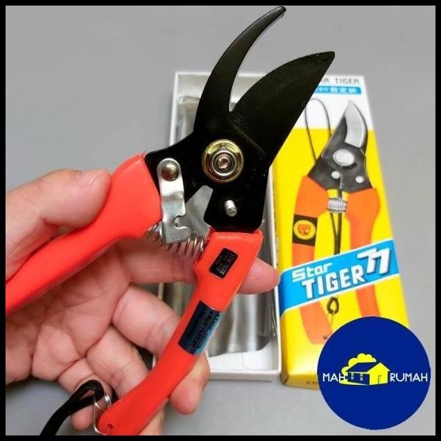 GUNTING DAHAN RANTING RUMPUT / GARDEN SHEARS STAR TIGER 77 UKURAN 7"