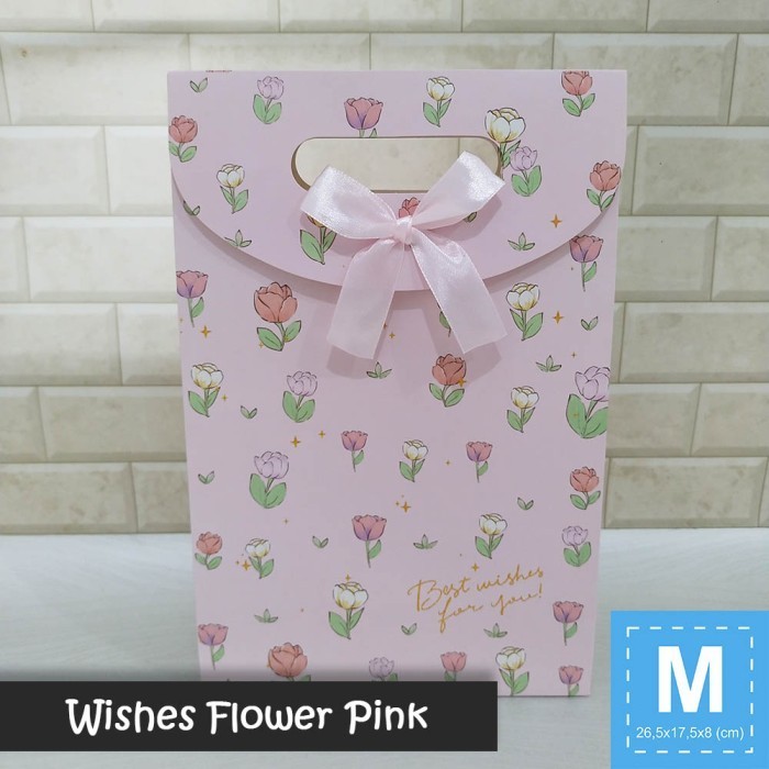 

Paper Bag Pita Motif Ukuran M / Tas Kertas Kado - WISHES FLOWER