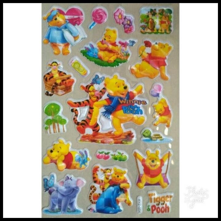 

TERMURAH STICKER STIKER ANAK TIMBUL KARAKTER WINNIE THE POOH !!!!!!!