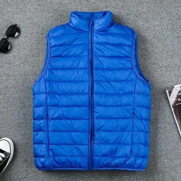 MEN WINTER VEST ROMPI GULUNG BULU ANGSA GOOSE DOWN ULTRA LIGHT