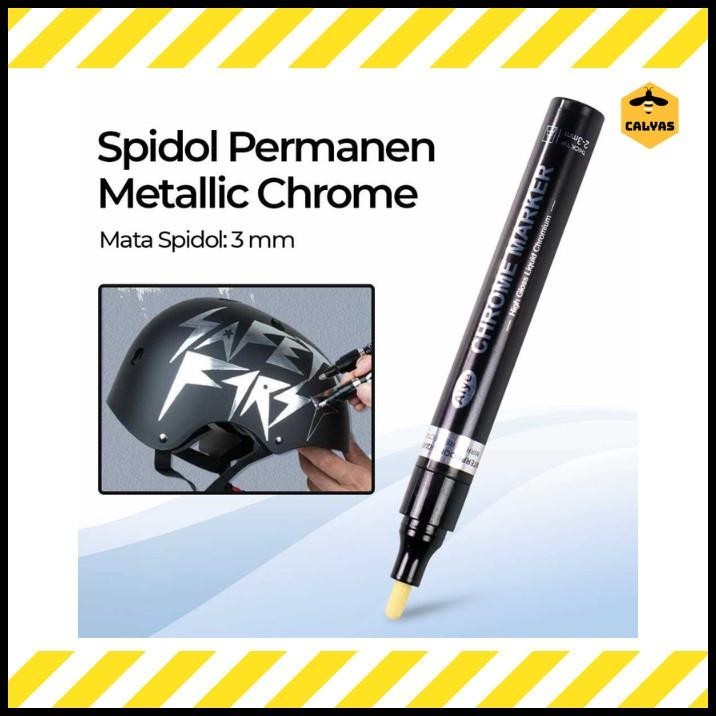 

TERMURAH SPIDOL PERMANEN MARKER METALLIC CHROME 3 MM !!!