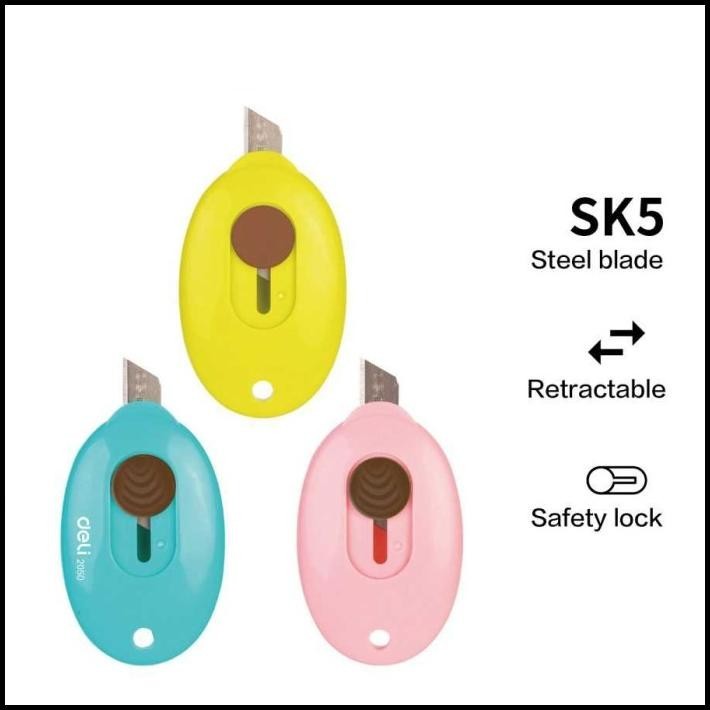 

TERMURAH PISAU KERTAS PEMBUKA PAKET SURAT CUTTER LAKBAN ISOLASI SAFETY LOCK