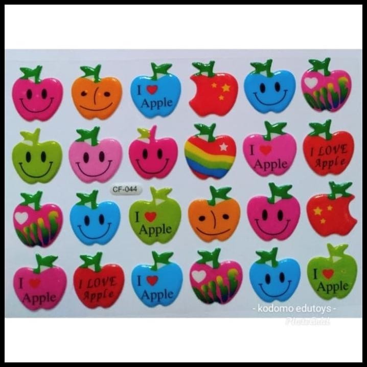 

HOT DEAL STICKER STIKER ANAK APEL APPLE 2145
