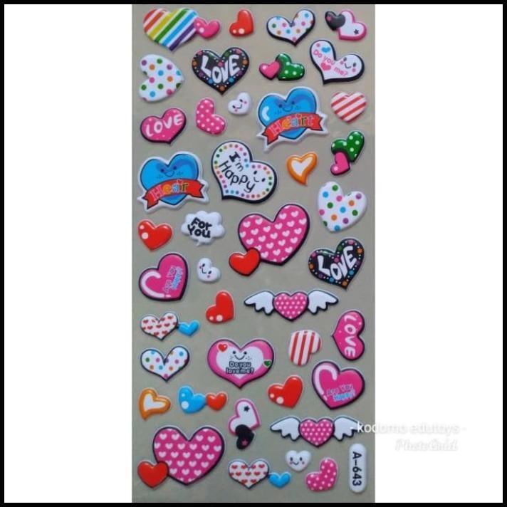 

TERBARU STICKER STIKER ANAK TIMBUL LOVE 0693