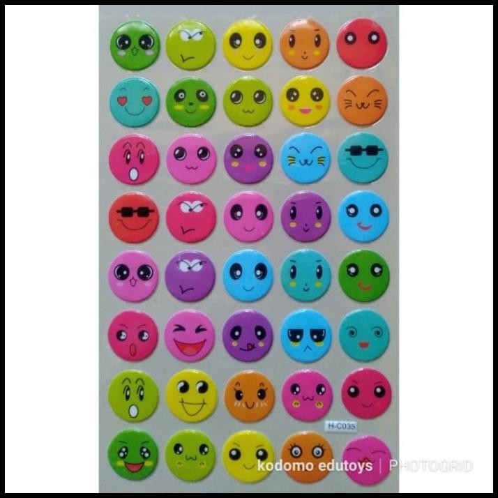 

TERBARU STICKER STIKER ANAK TIMBUL EMOTICON 0133