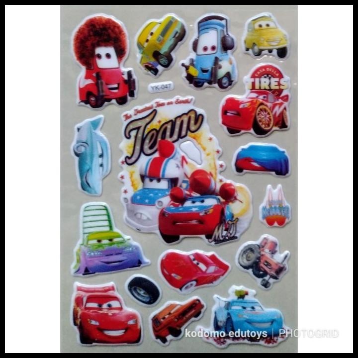 

DISKON STICKER STIKER ANAK TIMBUL KARAKTER CARS 045 !!