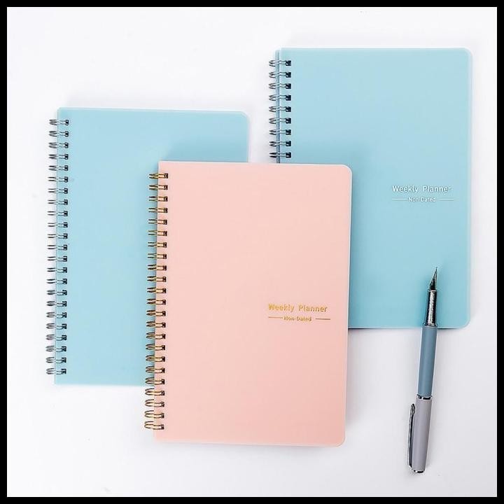 

BEST DEAL WEEKLY PLANNER BOOK FOR 52 WEEKS BUKU CATATAN MINGGUAN A5 ASH 52 BLUE !!