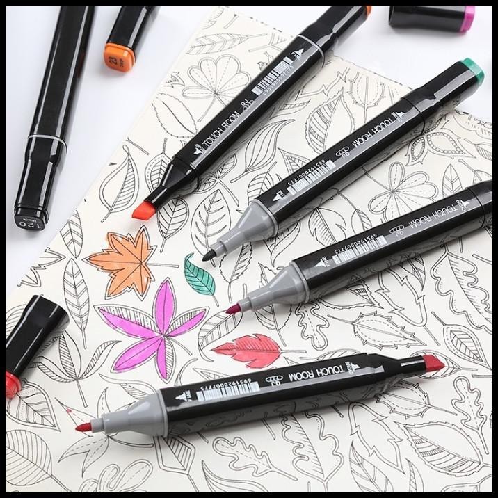 

TERMURAH SPIDOL TOUCH ART MARKER / GRAPHIC ART MAKER PEN COLOR 24PCS
