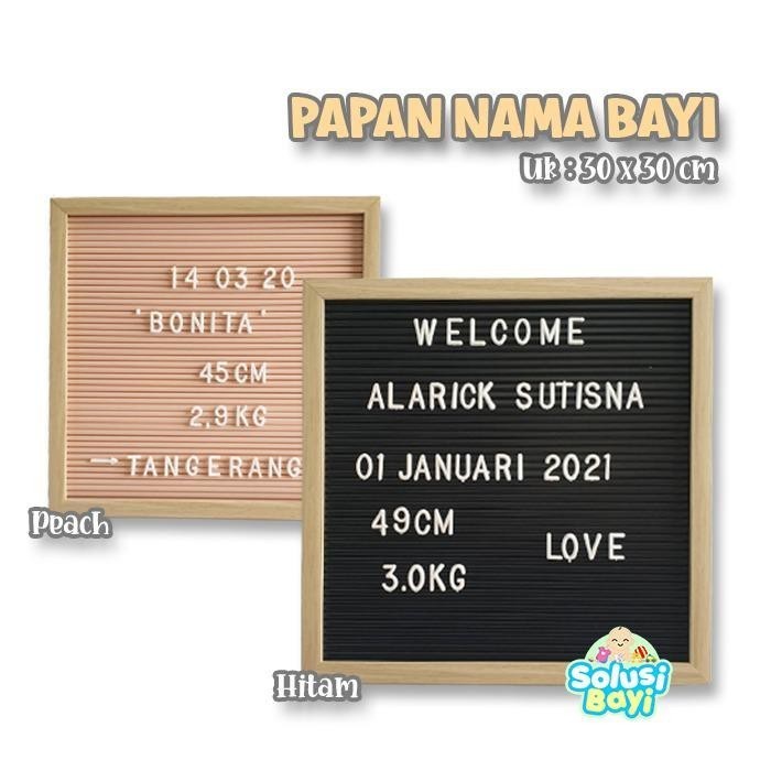 

Terbaru Papan Nama Bayi / Felt Letter Board Lengkap / Pernak Pernik Foto Promo Terlaris