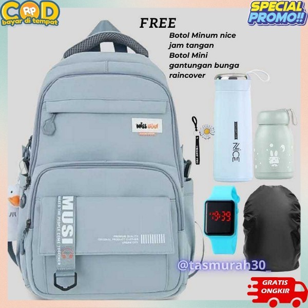 Import Tas Punggung Sekolah Terbaru Bagpack Rensel Kuliah Travel Besar Keren Besar Kerja Wanita Casu