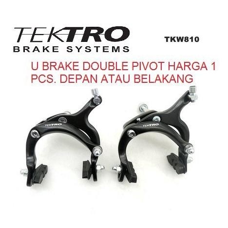 Premium Rem U Brake Tektro Double Pivot Dual Alloy Ubrake C Hybrid Sepeda Seli Lipat Balap Rb