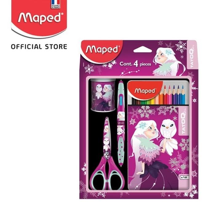 

Terbaik Maped Set Alat Tulis Tatoo Princess 4 Pieces ~Ctz Berkualitas