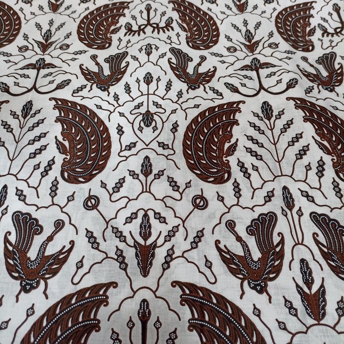 Kain Batik Jarik Motif Sido Asih Latar Putih Khas Jogja Asli