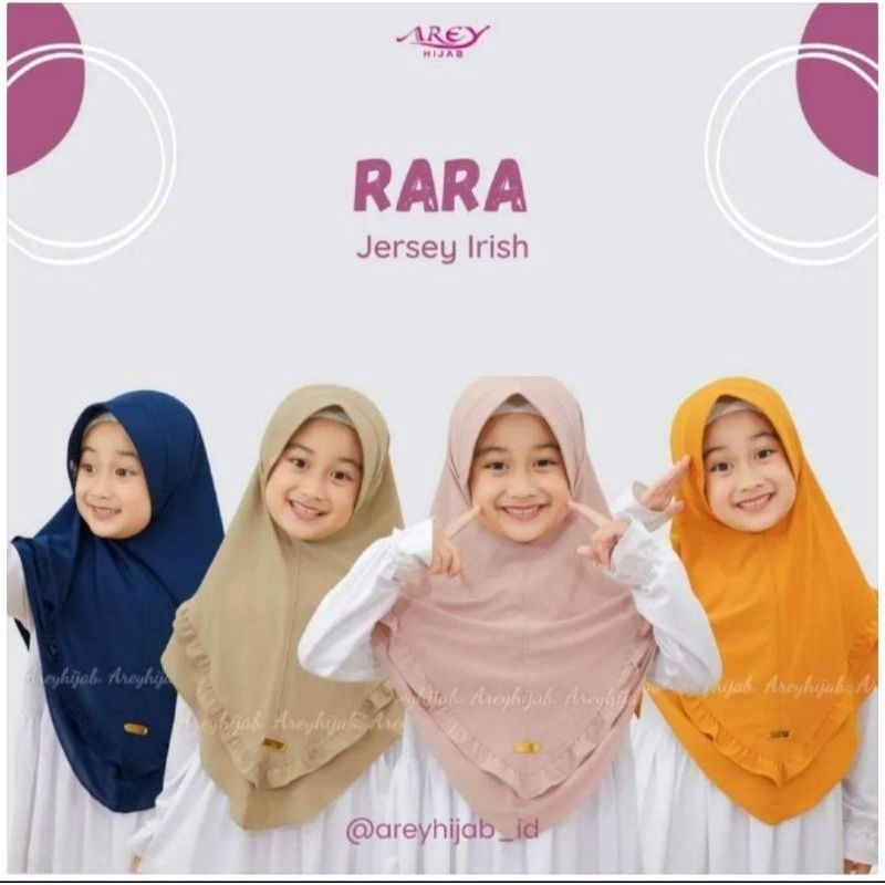 HIJAB RARA | HIJAB ANAK USIA 3-9 TAHUN ORI BY AREY HIJAB