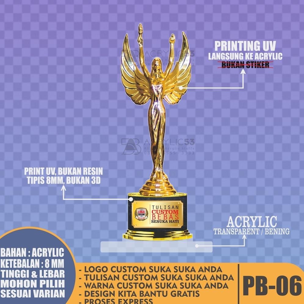 CR - PIALA, PIALA CUSTOM, PIALA MURAH, PIALA ACRYLIC, PIALA AKRILIK, TROPHY, TROPHY CUSTOM, TROPHY M