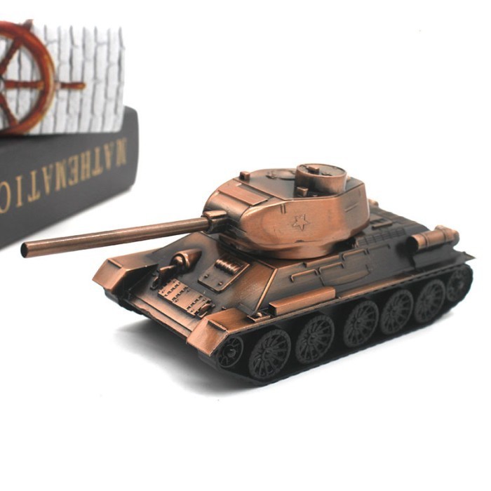 MAINAN TANK BAJA TEMPUR T34 BAHAN BESI