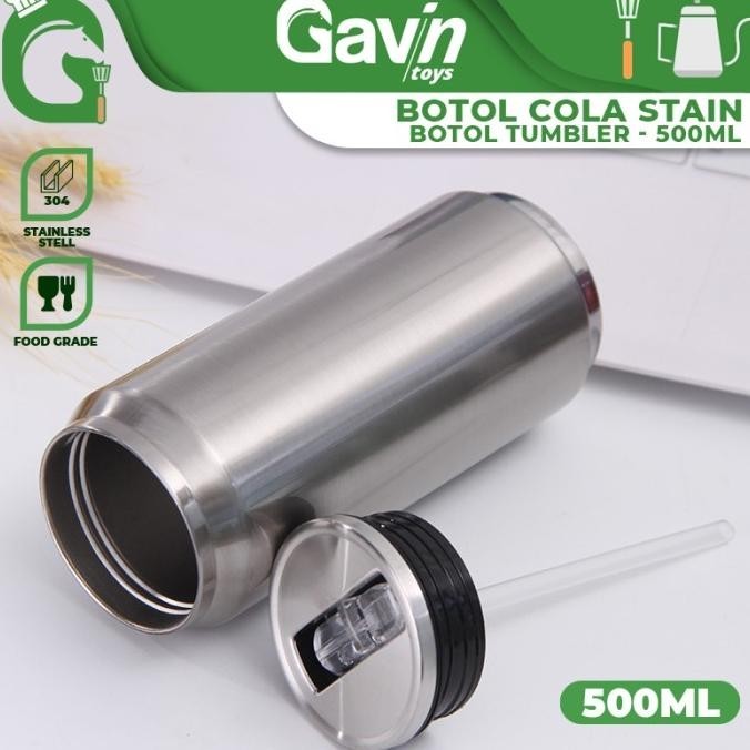 Beer Can - Botol Minum Tumbler Stainless 500ml Insulated Bottle 500 ml