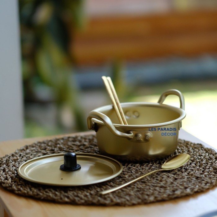 Panci Emas Korea/Panci Ramyun/Panci Ramyeon Korea/Panci Set Uk 14 Cm