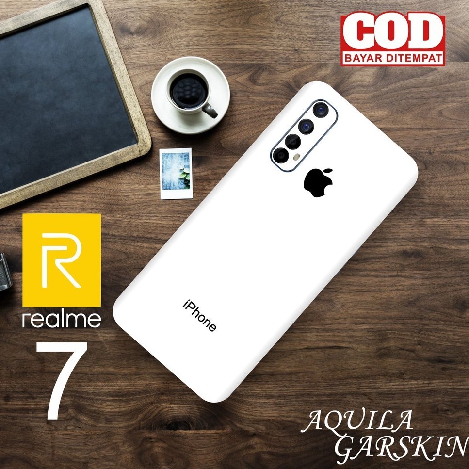 Garskin REALME 7 motif iphone get 2 pcs