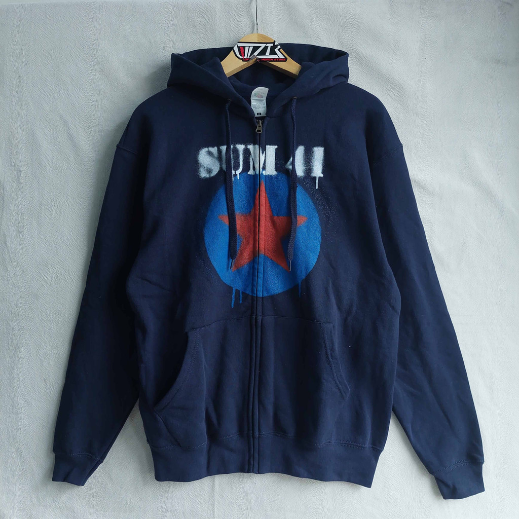 Zip Hoodie Band Official SUM 41 - STAR LOGO Original
