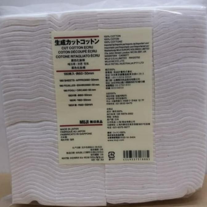 MUJI - Cut Cotton Ecru 180sheet || Kapas Wajah LS01