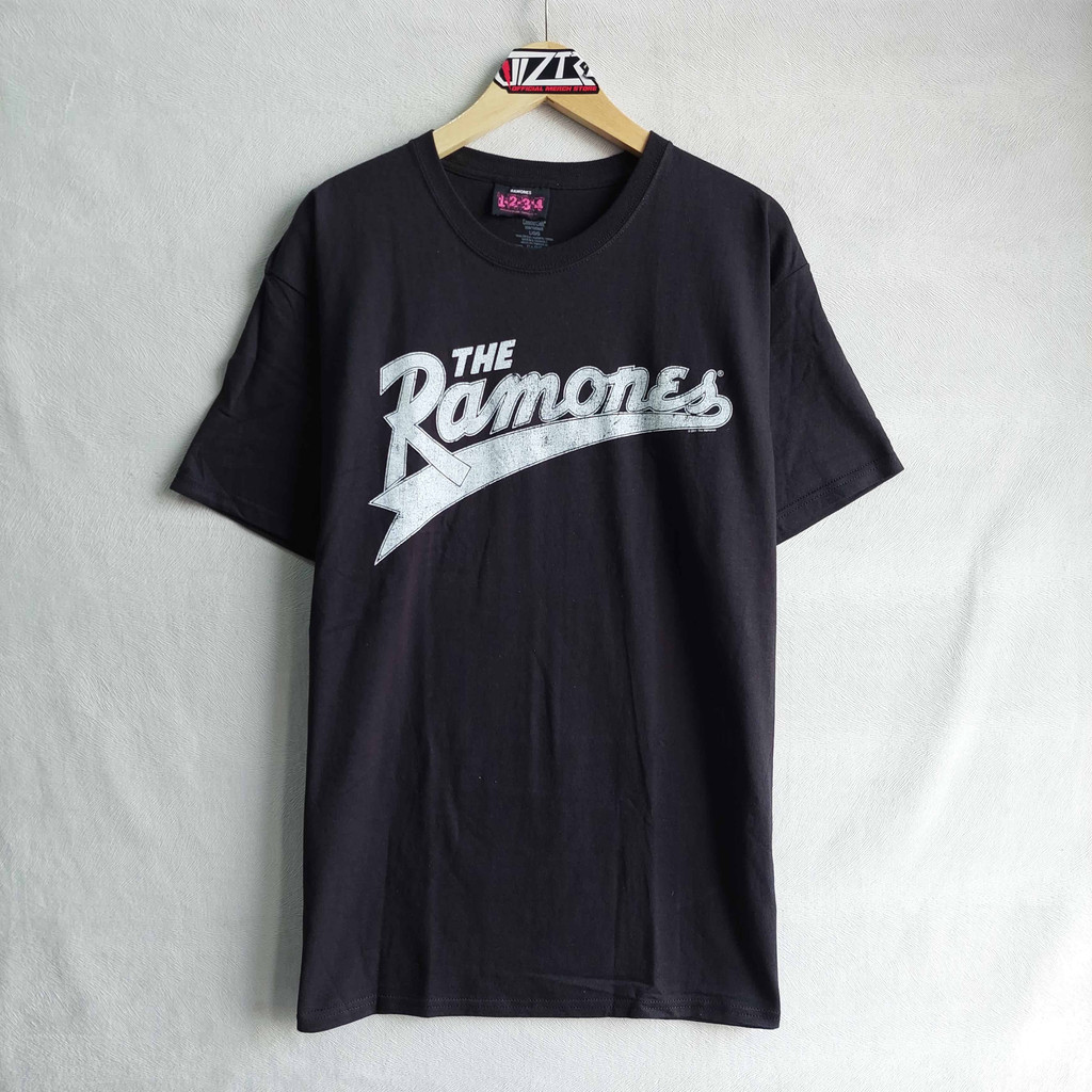 T Shirt Band Official RAMONES - BASEBALL LOGO Original