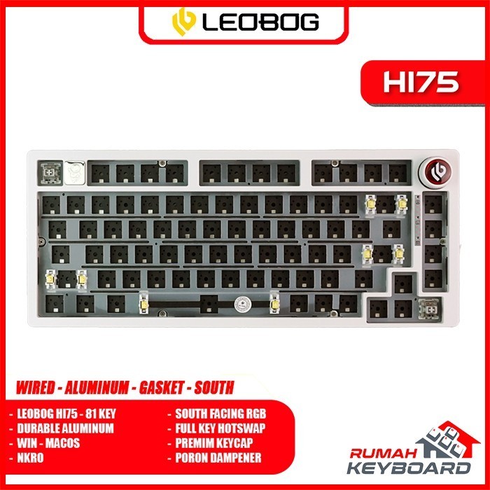 Ready Mechanical Keyboard - LEOBOG HI75 - 75% - Aluminum - South RGB - Hotswap