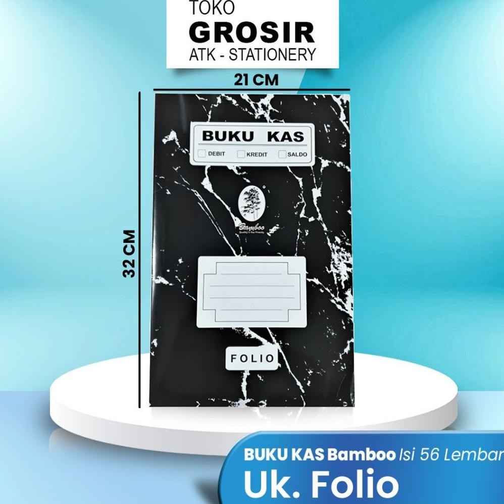 

BUKU KAS FOLIO/ KEUANGAN/AKUTANSI DEBIT KREDIT SALDO BAMBOO FOLIO ISI 56 LEMBAR GRATIS ONGKIR
