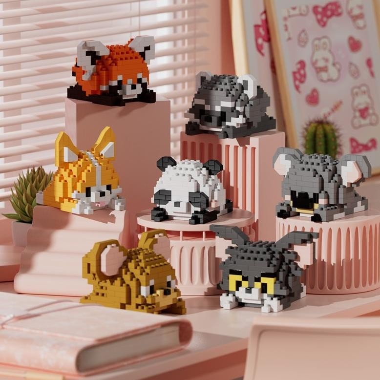 ZHBO MAINAN BALOK BRICK SANRIO MINI NANO BLOCK KARAKTER KARTUN KUROMI SUSUN EDUKASI MAINAN TERLARIS