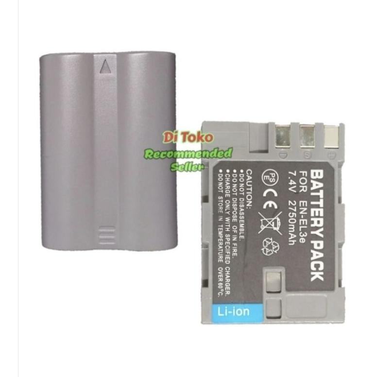 [BARU] Battery Nikon En-El3e Batrai For Kamera DSLR Batrai D90 D80 Batre Nikon D70 D300 Batere Enel3