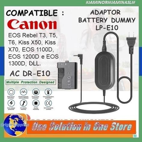 [BARU] dapter DC Coupler Baterai Dummy Canon EOS 1500D 3000D 2000D 4000D 1300D 1200D 1100D EOS Rebel