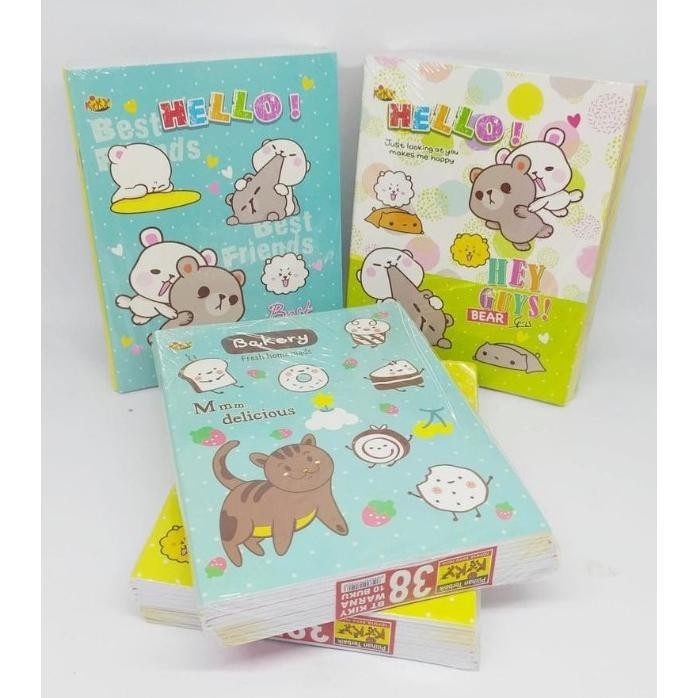 

(10 BUKU) BUKU TULIS SEKOLAH 38 LEMBAR KIKY / BUKU OKEY GARIS ISI 1 PACK SIAP KIRIM