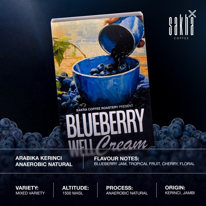 

Ready Kopi Arabika Blueberry Well Cream CoffeeBeanArabica CoffeBijiBubuk