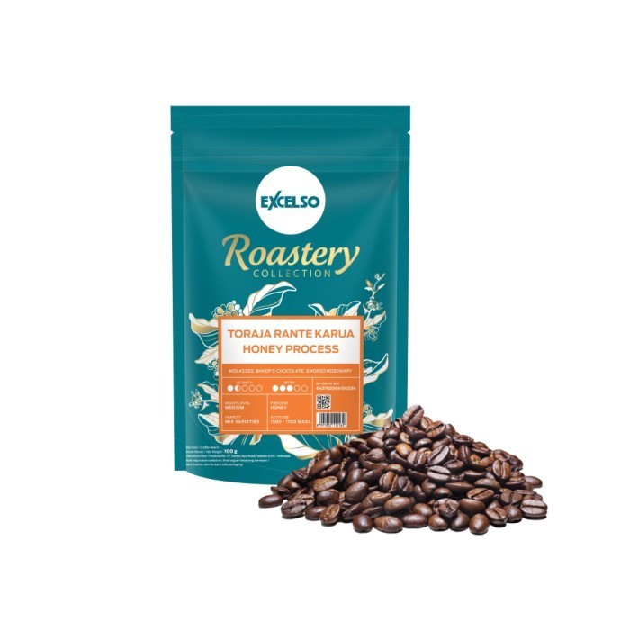 

Ready Excelso Roastery Collection Toraja Rante Karua Honey Beans 100Gr