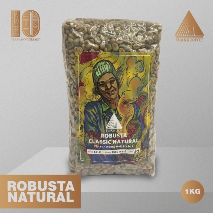 

Ready Green Bean Robusta Natural Tuang Coffee Flores Manggarai G1