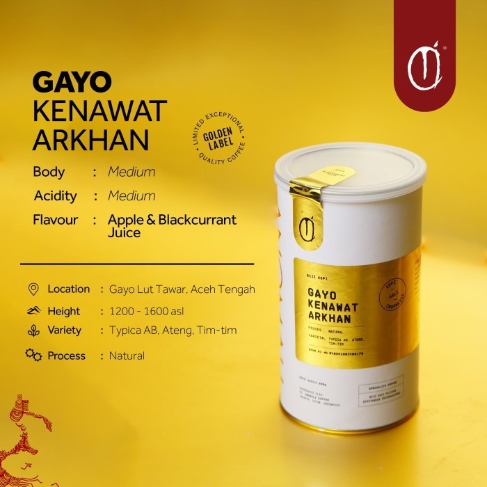 

Ready Anomali Coffee Biji Kopi - Golden Label - Gayo Kenawat Arkhan - 200gr