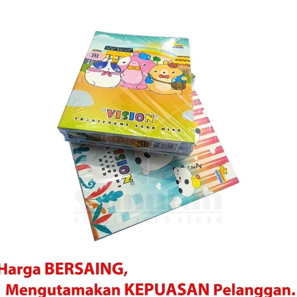 

BUKU TULIS SEKOLAH VISION 38 LEMBAR / BUKU UKURAN QUARTO 38LBR / BUKU TULIS TK SD SMP MURAH 60 GSM ORIGINAL PRODUK