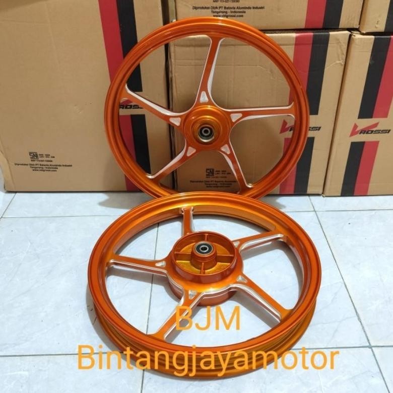 PL Velg V rossi Jupiter Z Z1 Mx Old Vega ZR F1ZR Vrossi Sprint Prime palang 5 lebar 160/185 ring 17 