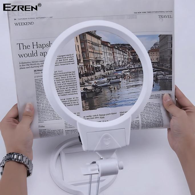 

Ezren EZ-0251 Kaca Pembesar Foldable Magnifier 2X 6X LED Lighting GJ